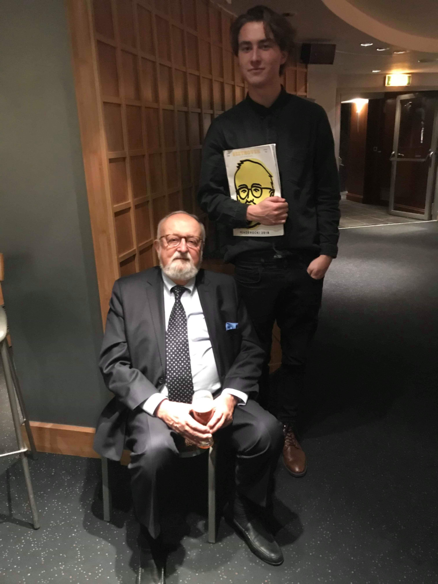 With Krzysztof Penderecki